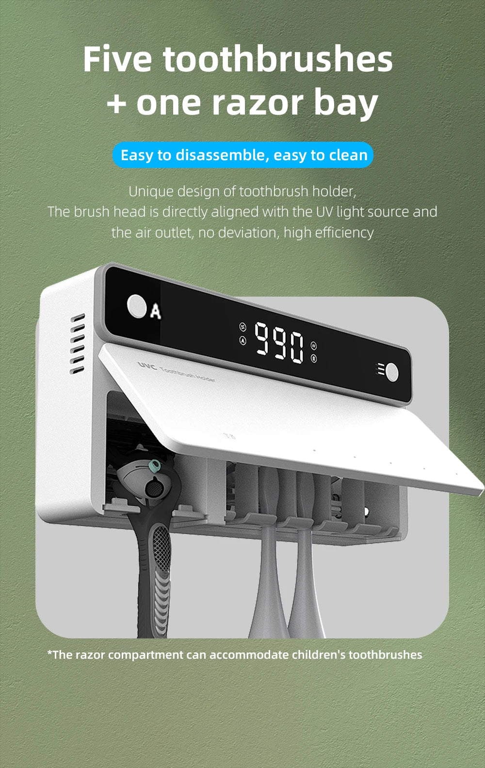 Xiaomi UV Toothbrush Holder Rechargeable