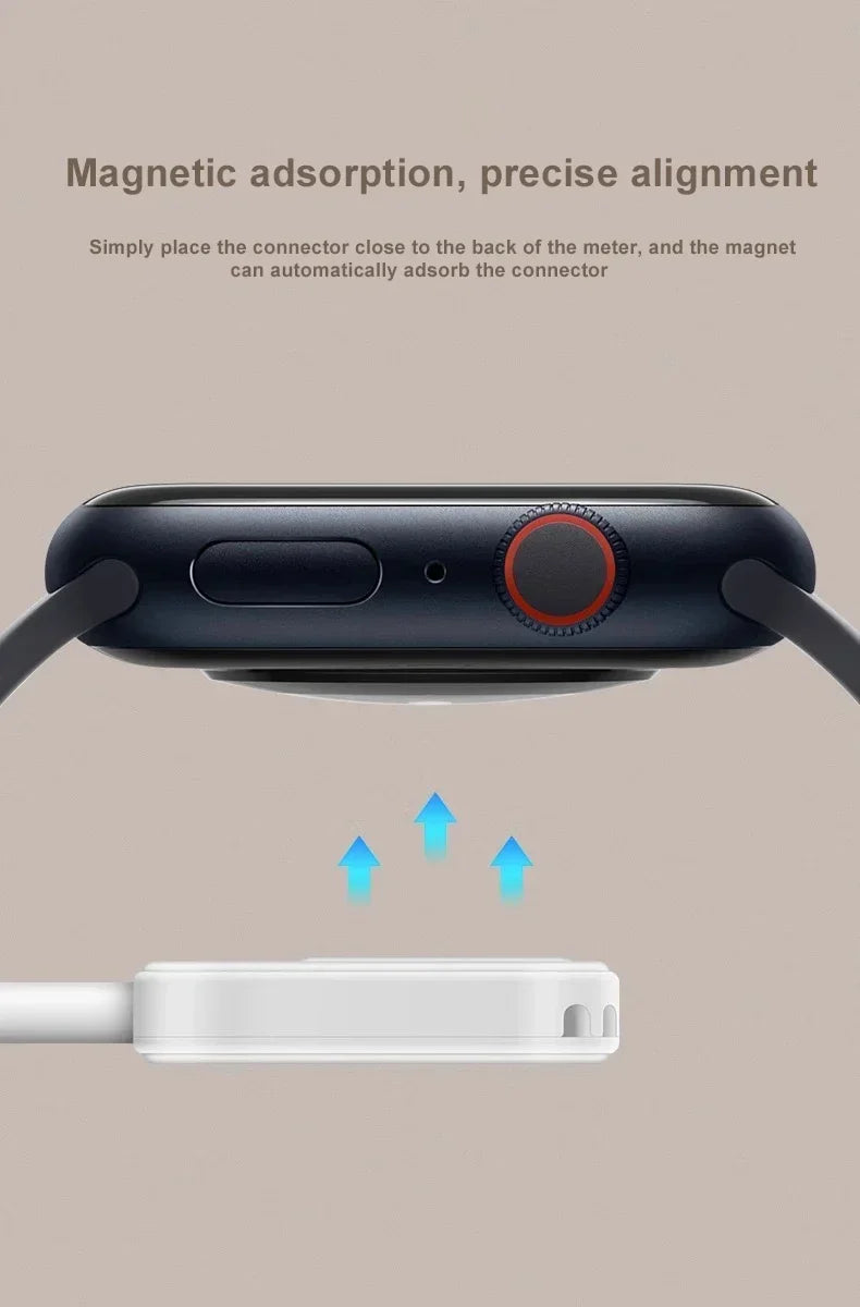 Portable Magnetic Watch Wireless Fast Charger for iWatch series 10 9 8 7 6 5 SE