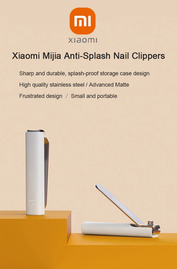 XIAOMI Anti-Splash Nail Clipper 420 Stainless Steel Sharp
