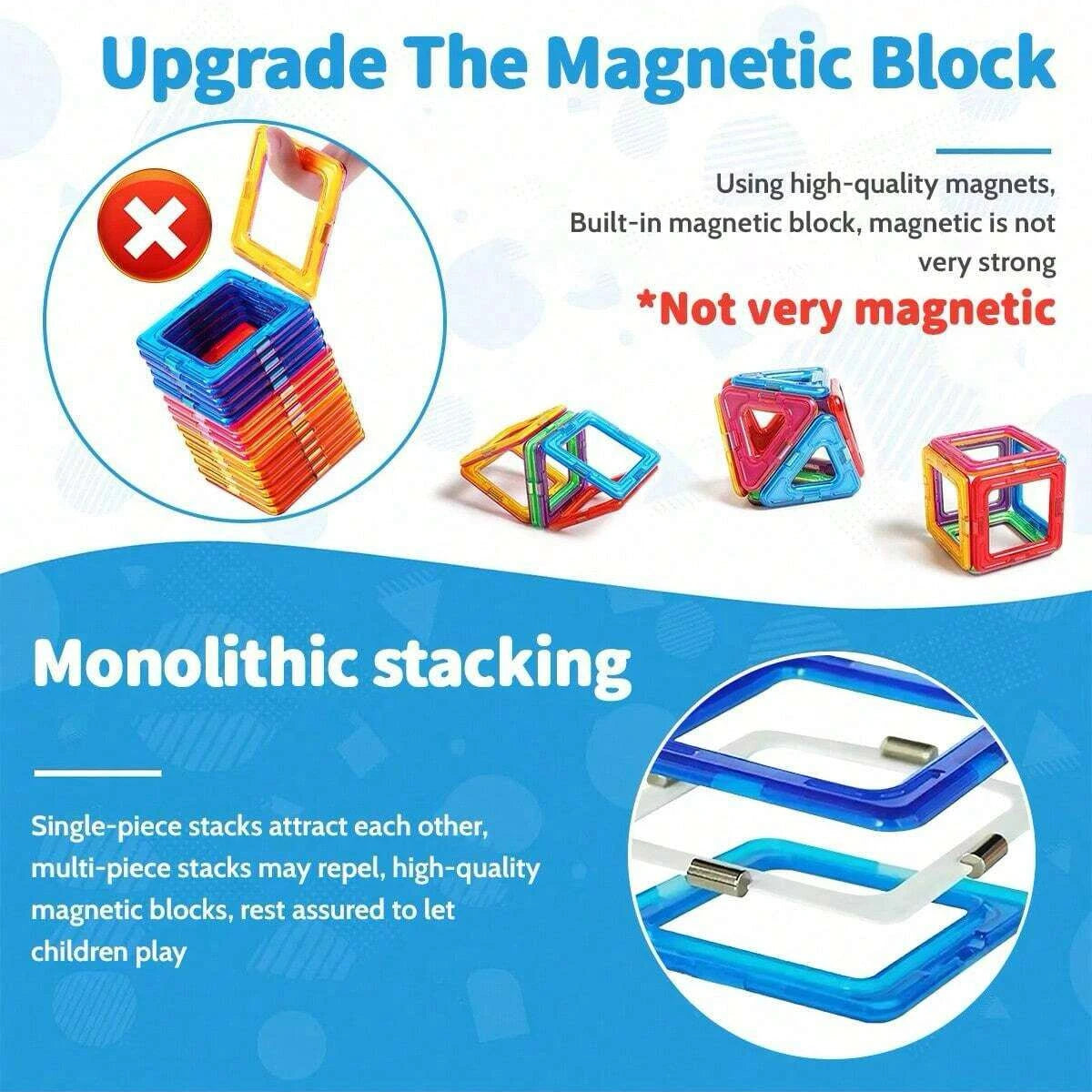 Magnetic Building Blocks DIY Magnets Toys medium size