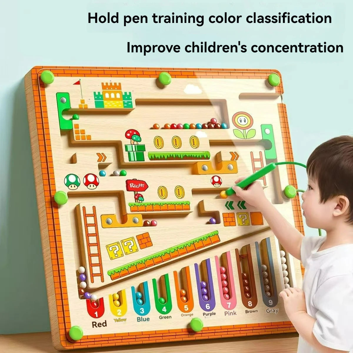 Magnetic Maze Walking Ball Baby Concentration Training