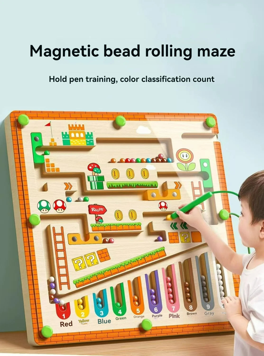 Magnetic Maze Walking Ball Baby Concentration Training