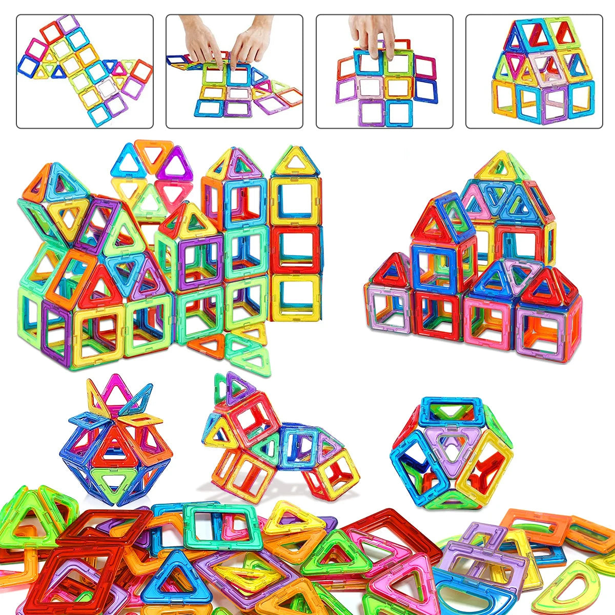 Magnetic Building Blocks DIY Magnets Toys medium size
