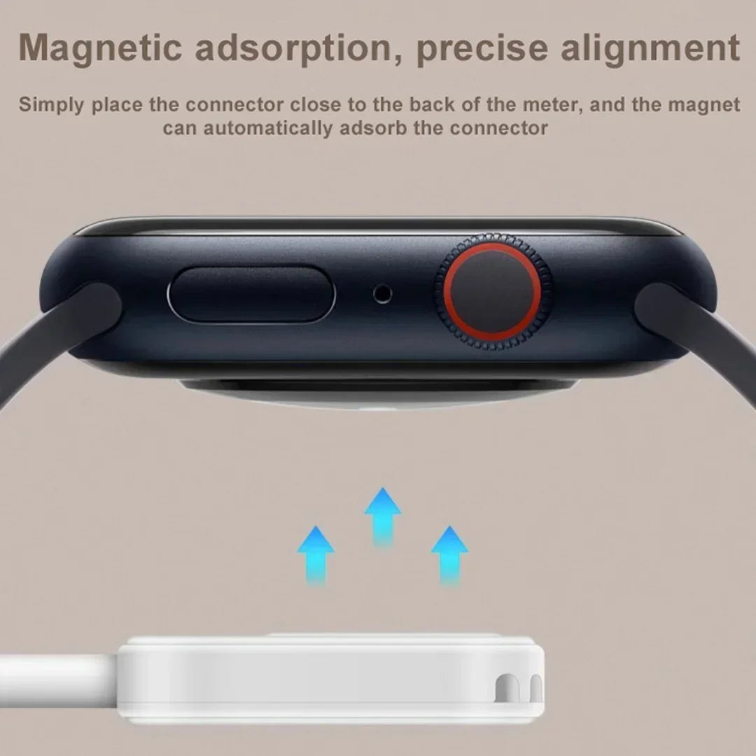 Portable Magnetic Watch Wireless Fast Charger for iWatch series 10 9 8 7 6 5 SE