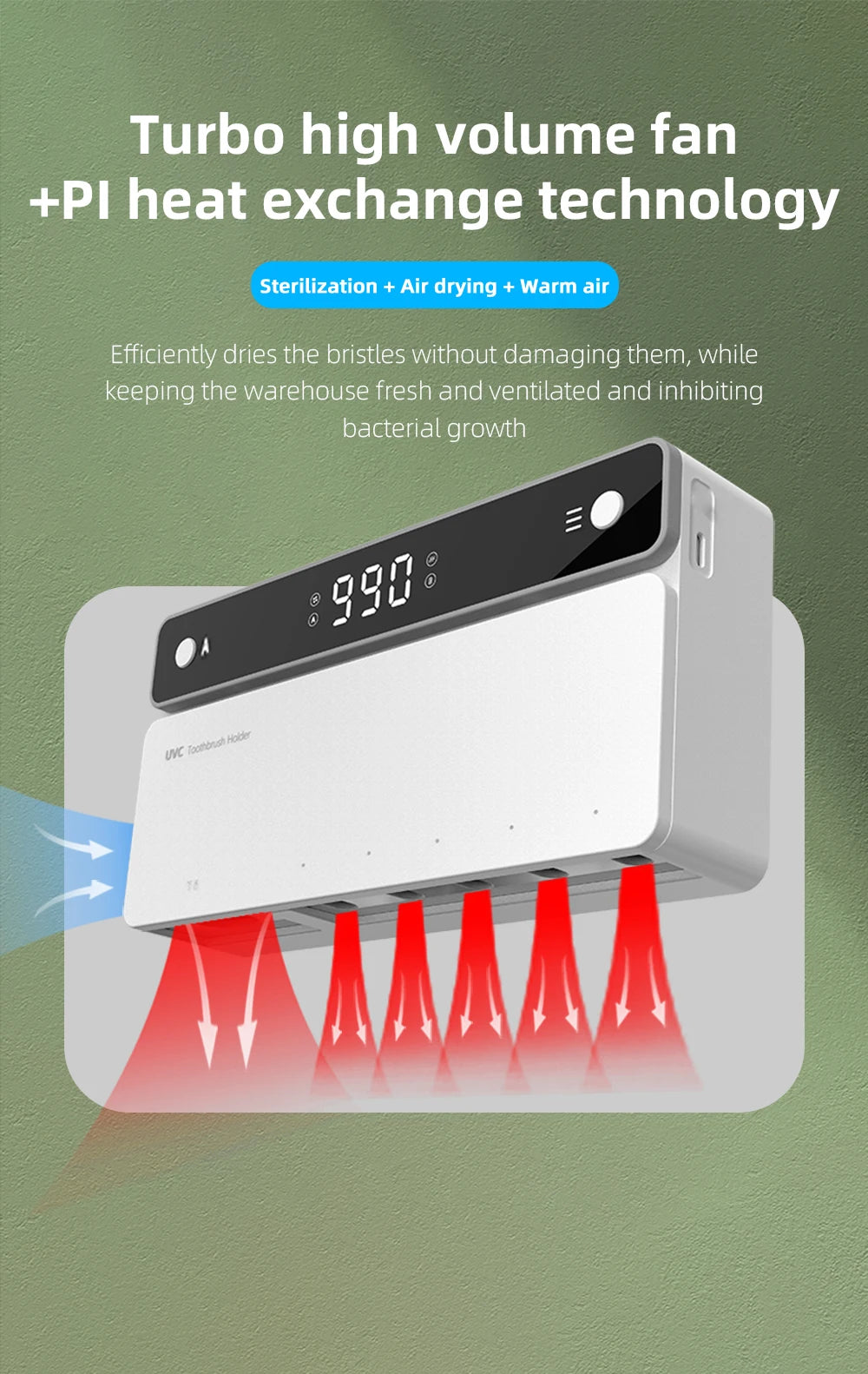 Xiaomi UV Toothbrush Holder Rechargeable