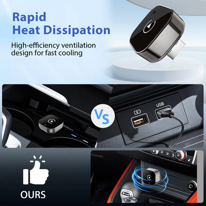 Pionray 2 in 1 Wireless CarPlay & Android Auto Wireless Adapter