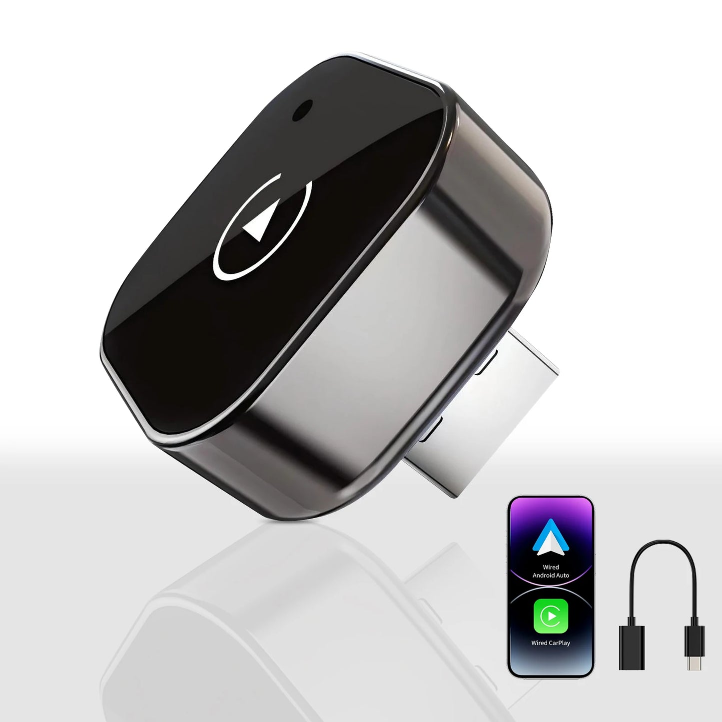 Pionray 2 in 1 Wireless CarPlay & Android Auto Wireless Adapter